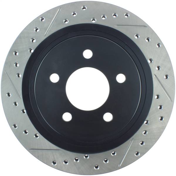Stoptech - StopTech 05-10 Ford Mustang Slotted & Drilled Right Rear Rotor - 127.61087R
