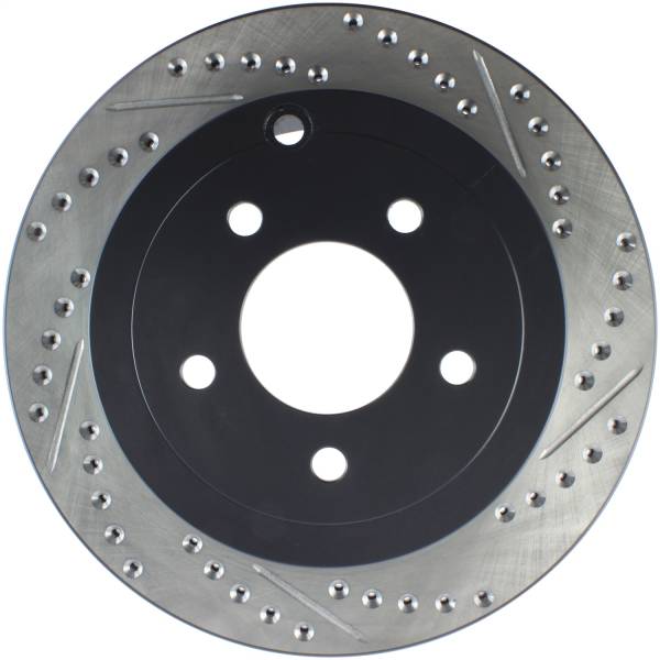 Stoptech - StopTech Sport Drilled/Slotted Brake Rotor; Rear Left