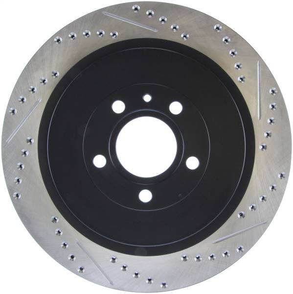 Stoptech - StopTech Sport Drilled/Slotted Brake Rotor; Rear Left