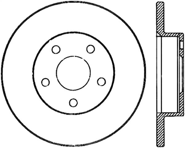 Stoptech - StopTech Sport Drilled/Slotted Brake Rotor Rear Left 127.62019L