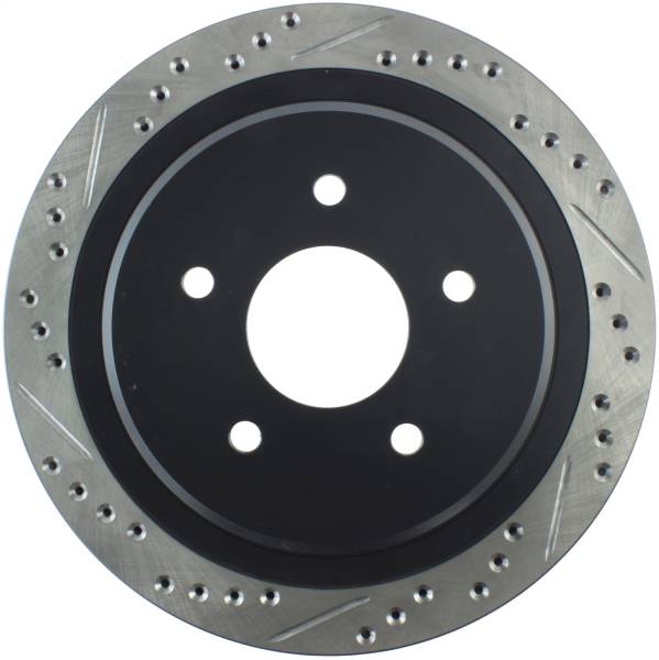 Stoptech - StopTech 97-10 Chevy Corvette Slotted & Drilled Rear Right Rotor - 127.62062R