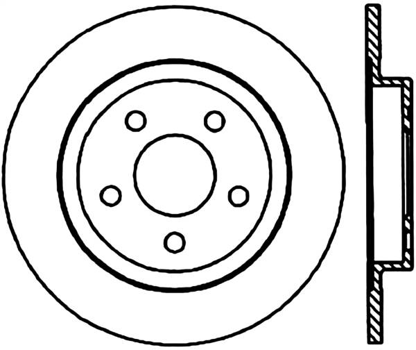 Stoptech - StopTech Sport Cryo Drilled/Slotted Brake Rotor Rear Left 127.62064CL