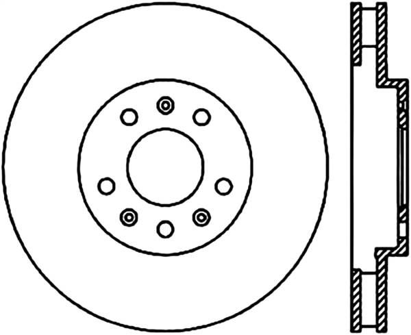 Stoptech - StopTech Sport Cryo Drilled/Slotted Brake Rotor Front Left 127.62069CL