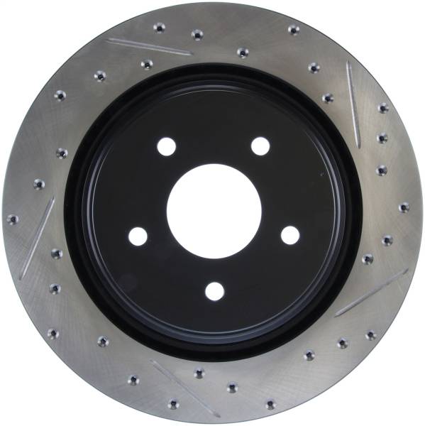 Stoptech - StopTech Sport Drilled/Slotted Brake Rotor Rear Left 127.62096L