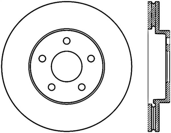 Stoptech - StopTech Sport Cryo Drilled/Slotted Brake Rotor Front Right 127.62104CR