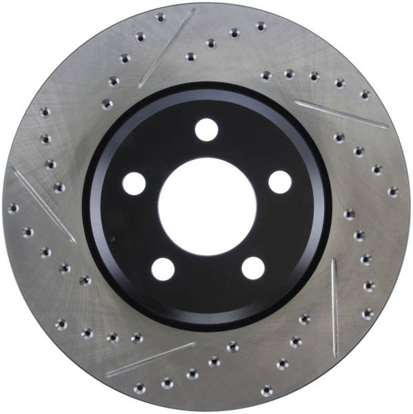 Stoptech - StopTech 05-13 Chrysler300/300C / 09-12 Dodge Challenger Front Right Drilled & Slotted Rotor - 127.63059R