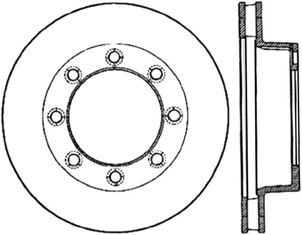 Stoptech - StopTech Sport Drilled/Slotted Brake Rotor Front Left 127.65008L