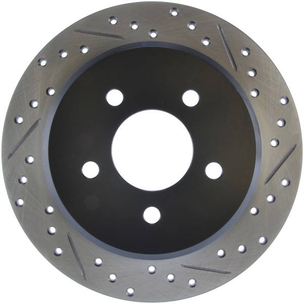 Stoptech - StopTech Sport Drilled/Slotted Brake Rotor Rear Left 127.65052L