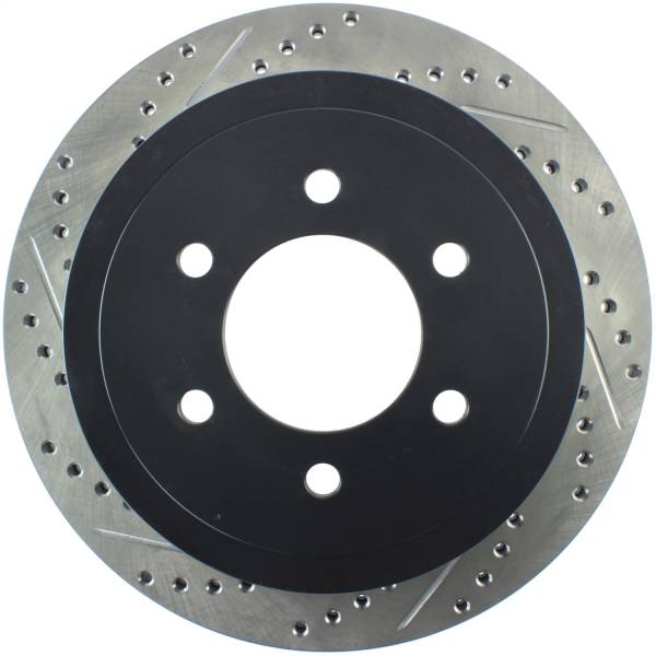 Stoptech - StopTech 04-09 Ford F150 / 06-08 Lincoln Mark LT Rear Right Slotted & Drilled Rotor - 127.65102R