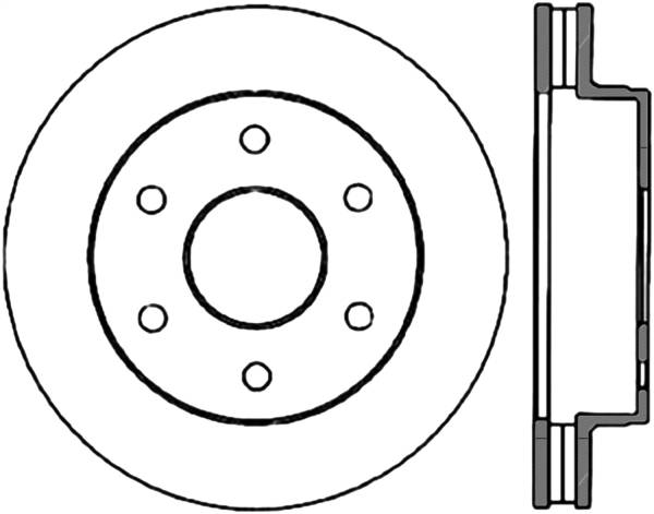 Stoptech - StopTech Sport Cryo Drilled/Slotted Brake Rotor Front Right 127.66009CR