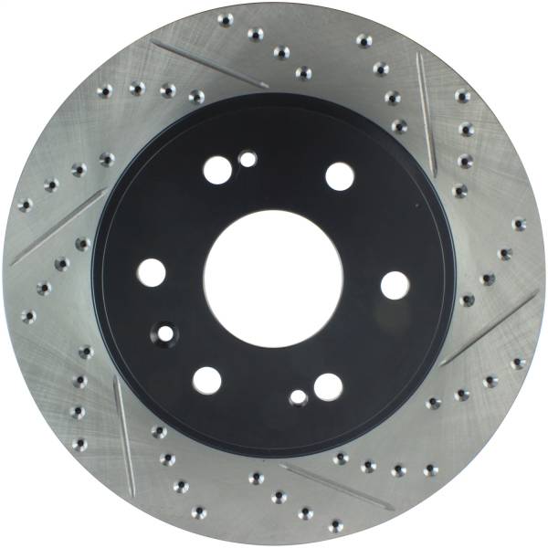 Stoptech - StopTech 05-10 GMC Sierra 1500 (w Rear Drum) / 07-09 GMC Yukon Front Left Slotted & Drilled Rotor - 127.66057L