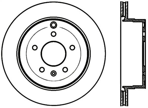 Stoptech - StopTech Sport Drilled/Slotted Brake Rotor Rear Left 127.66068L