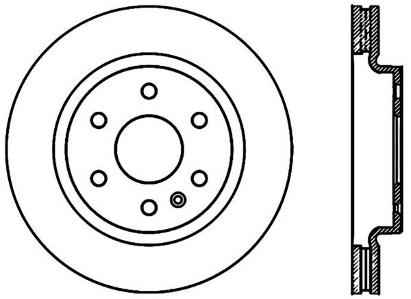 Stoptech - StopTech Sport Cryo Drilled/Slotted Brake Rotor Front Right 127.66069CR