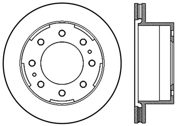 Stoptech - StopTech Sport Drilled & Slotted Rotor - Front Right - 127.66077L
