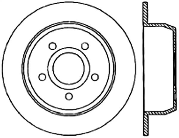 Stoptech - StopTech Sport Cryo Drilled/Slotted Brake Rotor Rear Left 127.67043CL