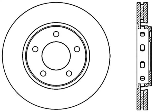 Stoptech - StopTech Sport Cryo Drilled/Slotted Brake Rotor Front Right 127.67049CR