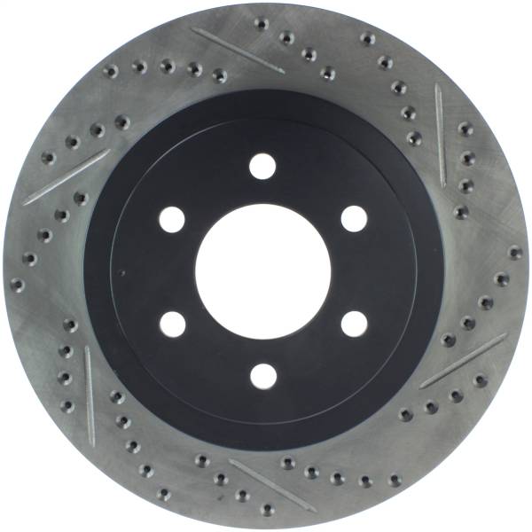 Stoptech - StopTech Sport Drilled/Slotted Brake Rotor Front Left 127.67057L