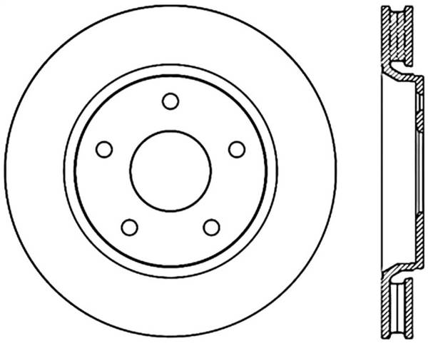 Stoptech - StopTech Sport Cryo Drilled/Slotted Brake Rotor; Front Left