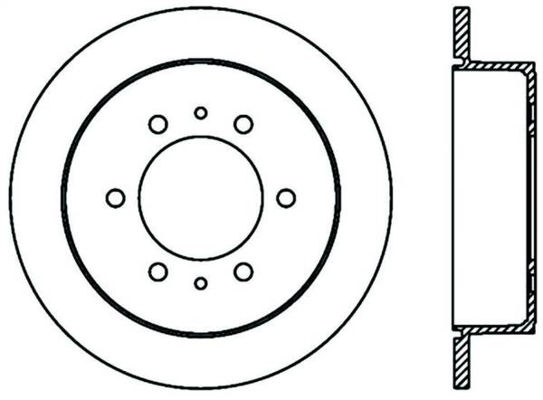 Stoptech - StopTech Sport Drilled/Slotted Brake Rotor Rear Right 127.69002R