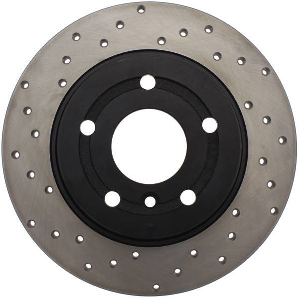 Stoptech - StopTech Sport Cross Drilled Brake Rotor; Rear Right