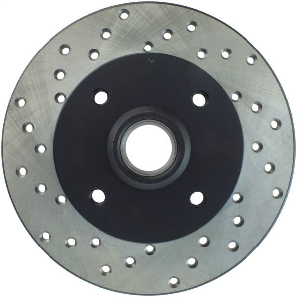 Stoptech - StopTech Sport Cross Drilled Brake Rotor; Rear Right