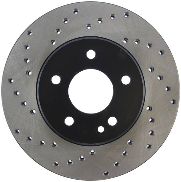 Stoptech - StopTech Sport Cross Drilled Brake Rotor; Front Right