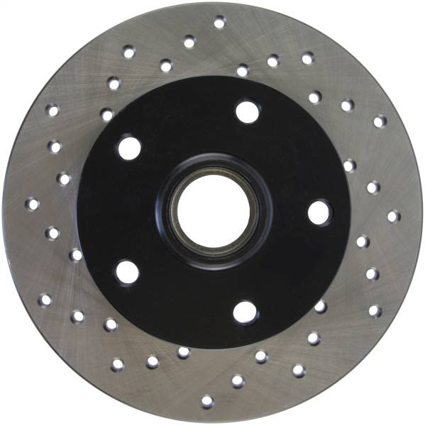 Stoptech - StopTech Sport Cross Drilled Brake Rotor; Rear Right