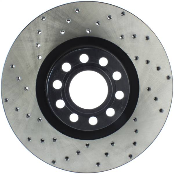 Stoptech - StopTech Sport Cross Drilled Brake Rotor; Front Right