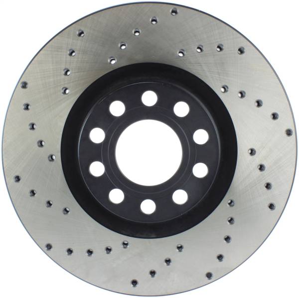 Stoptech - StopTech Sport Cross Drilled Brake Rotor; Front Right
