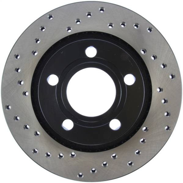 Stoptech - StopTech Sport Cross Drilled Brake Rotor; Rear Right