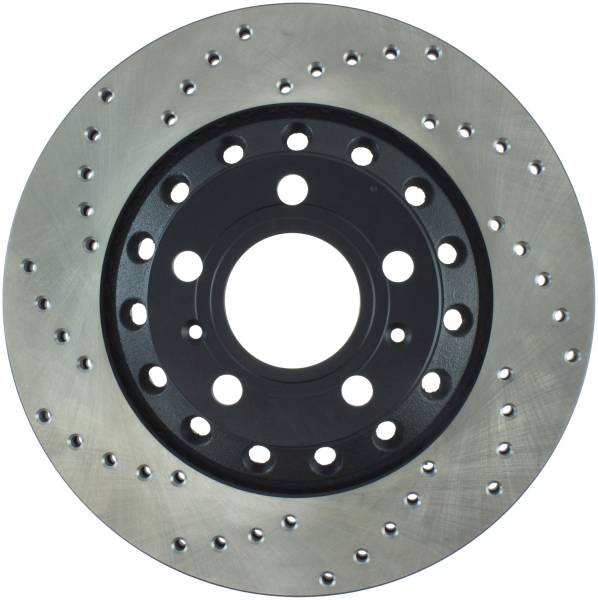 Stoptech - StopTech Sport Cross Drilled Brake Rotor; Rear Right