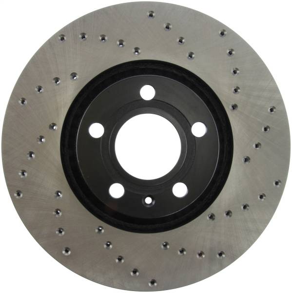 Stoptech - StopTech Sport Cross Drilled Brake Rotor; Front Left