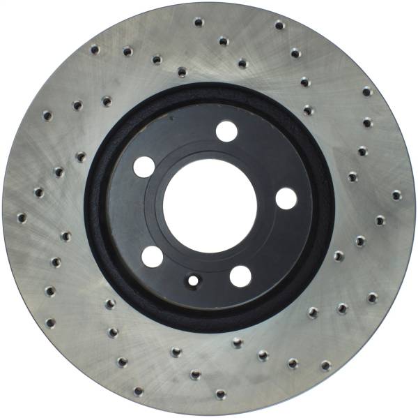 Stoptech - StopTech Sport Cross Drilled Brake Rotor; Front Left