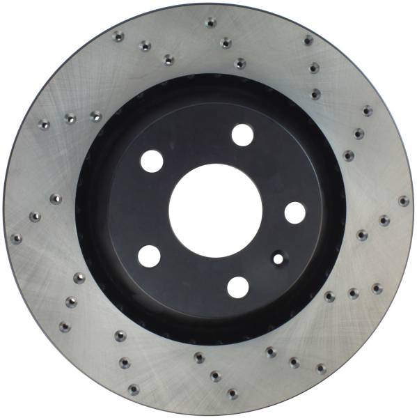 Stoptech - StopTech Sport Cross Drilled Brake Rotor; Rear Left