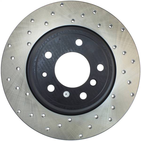 Stoptech - StopTech Sport Cross Drilled Brake Rotor; Rear Right