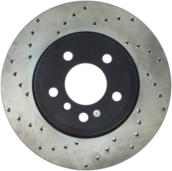 Stoptech - StopTech Sport Cross Drilled Brake Rotor; Front Right