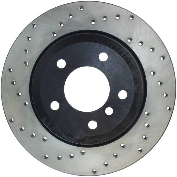 Stoptech - StopTech Sport Cross Drilled Brake Rotor; Rear Right