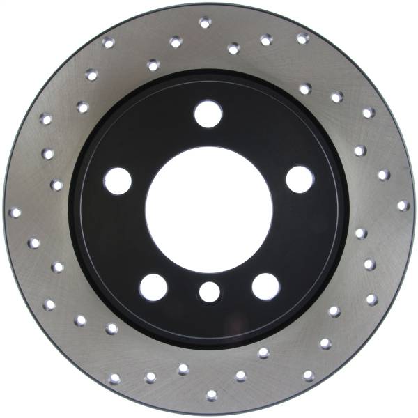 Stoptech - StopTech Sport Cross Drilled Brake Rotor; Rear Right