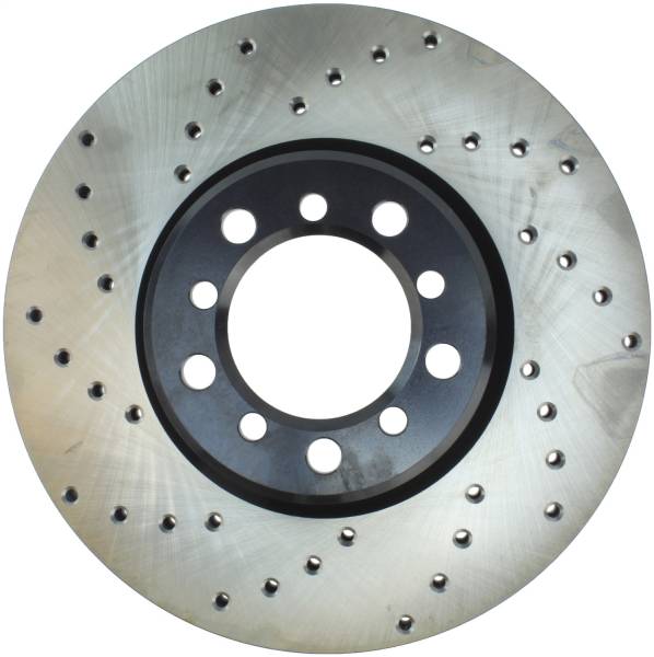 Stoptech - StopTech Sport Cross Drilled Brake Rotor; Front Right