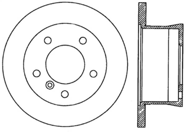 Stoptech - StopTech Sport Cross Drilled Brake Rotor; Rear Right