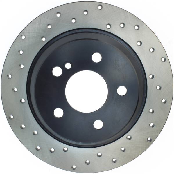 Stoptech - StopTech Sport Cross Drilled Brake Rotor; Rear Right