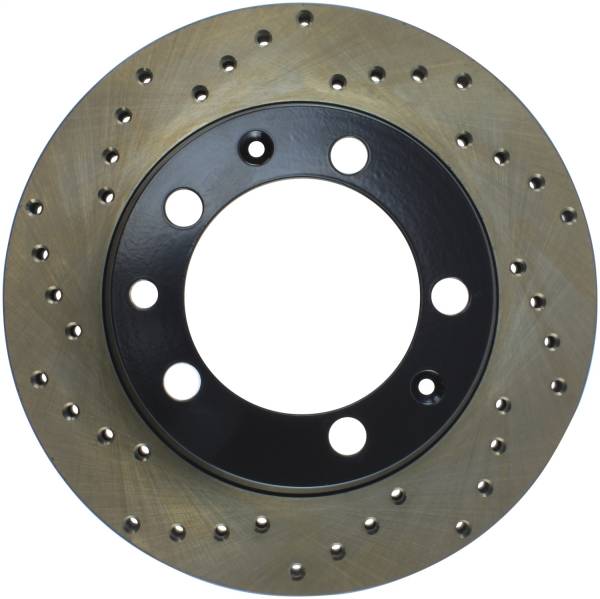 Stoptech - StopTech Sport Cross Drilled Brake Rotor; Rear Right