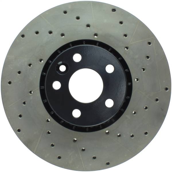 Stoptech - StopTech Sport Cross Drilled Brake Rotor Front Left 128.39046L