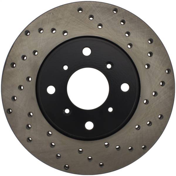 Stoptech - StopTech Sport Cross Drilled Brake Rotor Front Left 128.40034L