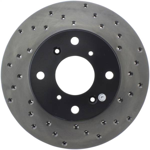 Stoptech - StopTech Sport Cross Drilled Brake Rotor Front Left 128.40039L