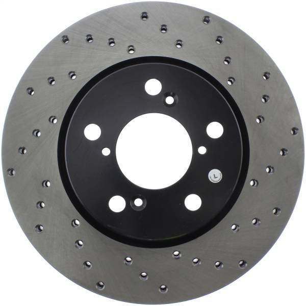 Stoptech - StopTech Sport Cross Drilled Brake Rotor Front Left 128.40064L