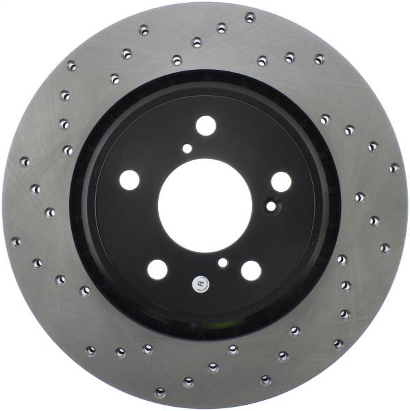 Stoptech - StopTech Sport Cross Drilled Brake Rotor - Front Left - 128.40092R