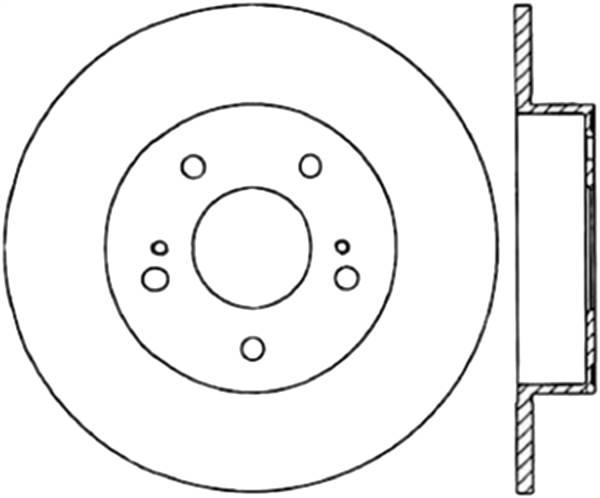 Stoptech - StopTech Sport Cross Drilled Brake Rotor Rear Left 128.42059L
