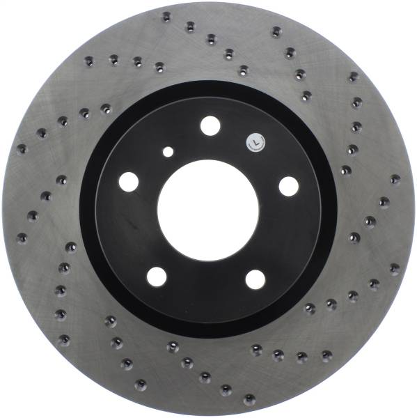 Stoptech - StopTech 8/02-03 Infiniti G35 Drilled Left Front Rotor - 128.42074L