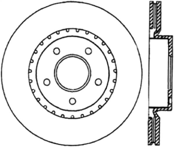 Stoptech - StopTech 8/02-03 Infiniti G35 Drilled Right Front Rotor - 128.42074R